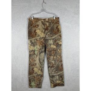 Woolrich Camo Pants Mens M 36x34 Saddle Cloth Soft Hunting Advantage Timber